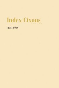 portada index cixous: cix pax (in English)