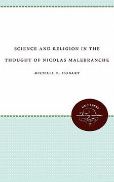 portada science and religion in the thought of nicolas malebranche (en Inglés)