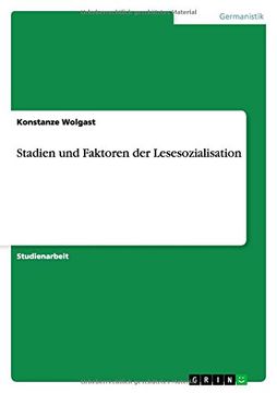 portada Stadien Und Faktoren Der Lesesozialisation (German Edition)