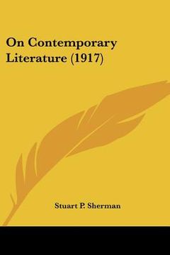 portada on contemporary literature (1917) (en Inglés)