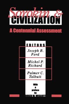 portada sorokin and civilization: a centennial assessment (en Inglés)