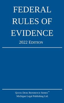 portada Federal Rules of Evidence; 2022 Edition: With Internal Cross-References (in English)