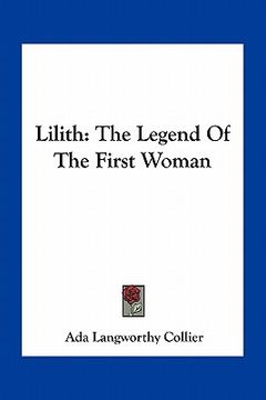 portada lilith: the legend of the first woman (en Inglés)