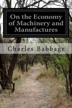 portada On the Economy of Machinery and Manufactures