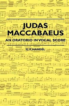 portada judas maccabaeus - an oratorio in vocal score (in English)