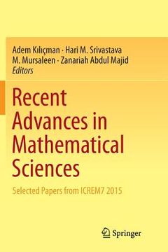 portada Recent Advances in Mathematical Sciences: Selected Papers from Icrem7 2015