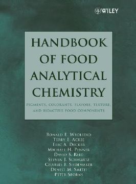 portada handbook of food analytical chemistry: pigments, colorants, flavors, texture, and bioactive food components (en Inglés)