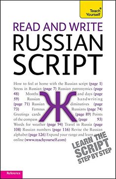 portada Read and Write Russian Script (Teach Yourself) (en Inglés)