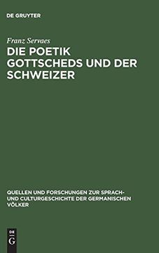 portada Die Poetik Gottscheds und der Schweizer (in German)