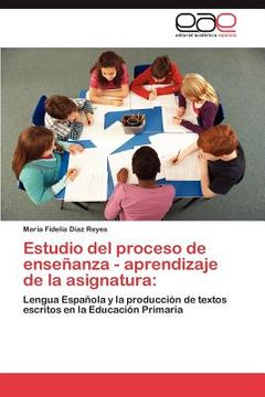 portada estudio del proceso de ense anza - aprendizaje de la asignatura (in English)