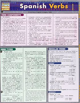portada Spanish Verbs (Laminated Reference Guide; Quick Study Academic) 