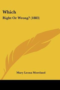 portada which: right or wrong? (1883) (en Inglés)