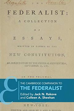 portada The Cambridge Companion to the Federalist (Cambridge Companions to Philosophy) (in English)