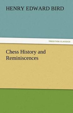 portada chess history and reminiscences (in English)