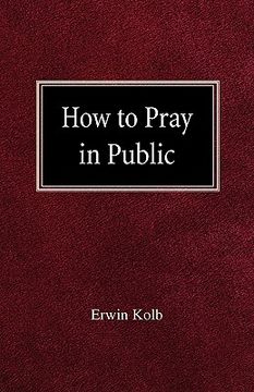 portada how to pray in public (en Inglés)