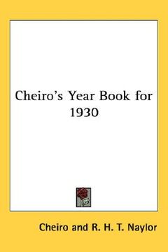 portada cheiro's year book for 1930 (in English)
