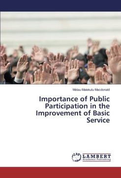 portada Importance of Public Participation in the Improvement of Basic Service