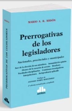 portada PRERROGATIVA DE LOS LEGISLADORES (in Spanish)