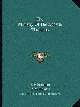 portada the ministry of the apostle thaddeus (en Inglés)