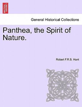 portada panthea, the spirit of nature. (en Inglés)