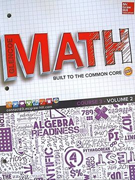 portada Glencoe Math, Course 3, Student Edition, Volume 2