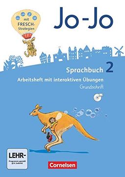 portada Jo-Jo Sprachbuch - Allgemeine Ausgabe - Neubearbeitung 2016: 20 Schuljahr - Arbeitsheft in Grundschrift mit Cd-Rom: Mit Interaktiven Übungen (en Alemán)