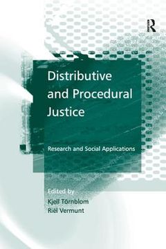 portada Distributive and Procedural Justice: Research and Social Applications (en Inglés)