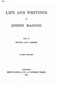 portada Life and Writings of Joseph Mazzini (en Inglés)