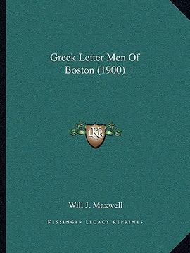 portada greek letter men of boston (1900)