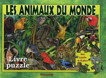 portada Les Animaux du Monde (Livre Puzzle)