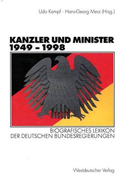 portada Kanzler Und Minister 1949 - 1998: Biografisches Lexikon Der Deutschen Bundesregierungen (in German)