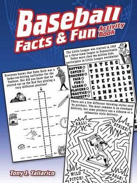 portada Baseball Facts & Fun Activity Book (Dover Children's Activity Books) (in English)