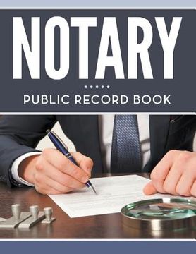portada Notary Public Record Book