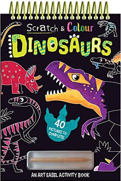 portada Scratch and Colour Dinosaurs (en Inglés)