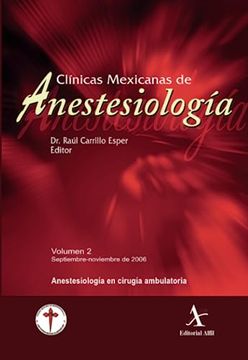 portada Anestesiología en Cirugía Ambulatoria