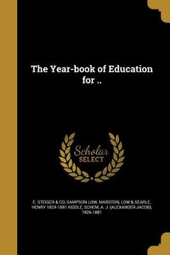 portada The Year-book of Education for ..