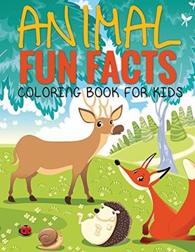 portada Animal Fun Facts (Coloring Book for Kids) Paperback (en Inglés)