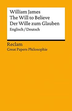portada The Will to Believe / der Wille zum Glauben (in German)