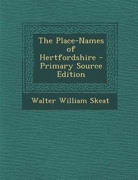 portada The Place-Names of Hertfordshire (en Inglés)
