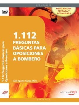 portada 1. 112 Preguntas Básicas Para Oposiciones a Bombero (Colección 67) (in Spanish)