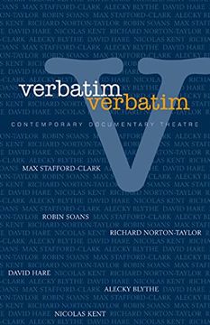 portada Verbatim: Contemporary Documentary Theatre: Techniques in Contemporary Documentary Theatre (en Inglés)