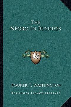 portada the negro in business (in English)