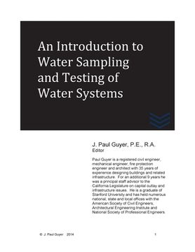 portada An Introduction to Water Sampling and Testing of Water Systems (in English)