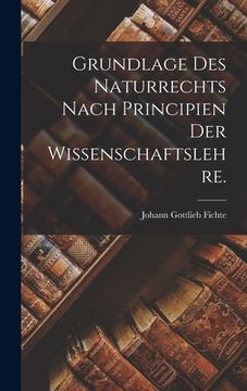 portada Grundlage des Naturrechts nach Principien der Wissenschaftslehre.