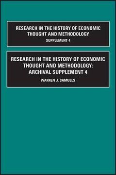 portada research in the history of economic thought and methodology