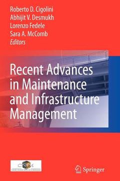 portada recent advances in maintenance and infrastructure management (en Inglés)