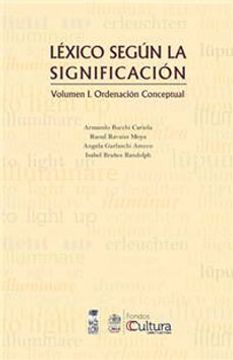 portada léxico según la significación. volumen i. ordenación conceptual (in Spanish)