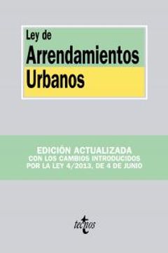 portada Ley De Arrendamientos Urbanos (Derecho - Biblioteca De Textos Legales)