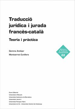 portada Traduccio Juridica i Jurada Frances-Catala