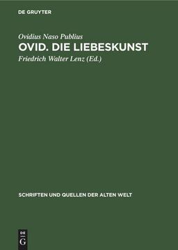 portada Ovid. Die Liebeskunst (en Alemán)